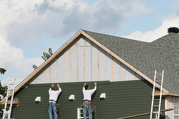 Professional Emergency Siding Repair technician working in Forest, OH
